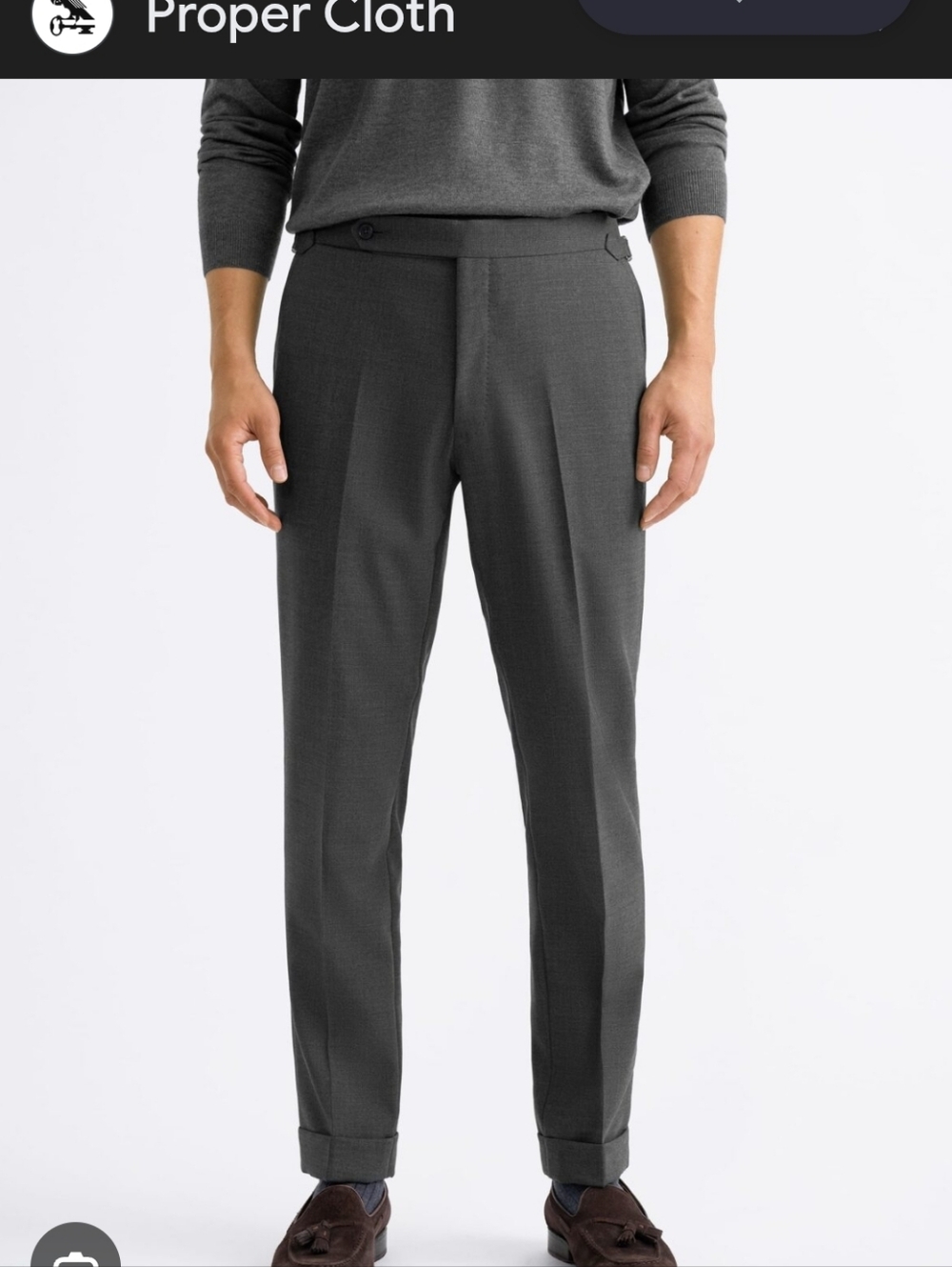 Men’s slacks grey black  36x30 4 pockets  wool dry clean only great shape